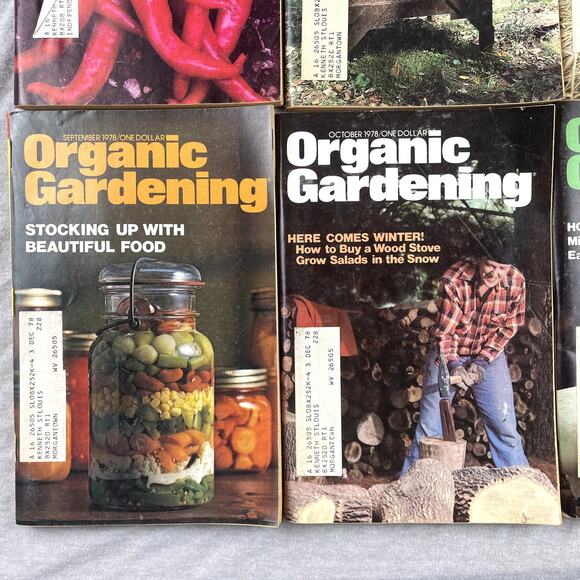 Vintage 1978 Organic Gardening Magazines Full Year Jan-Dec Bundle Prop - Picture 2 of 7